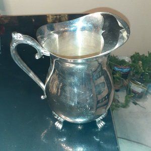 Leonard Silverplate Footed PItcher With Ice LIp